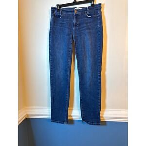 J.Jill Slim Boyfriend Straight Leg Jeans Womens 6 Blue Denim Medium Wash Classic